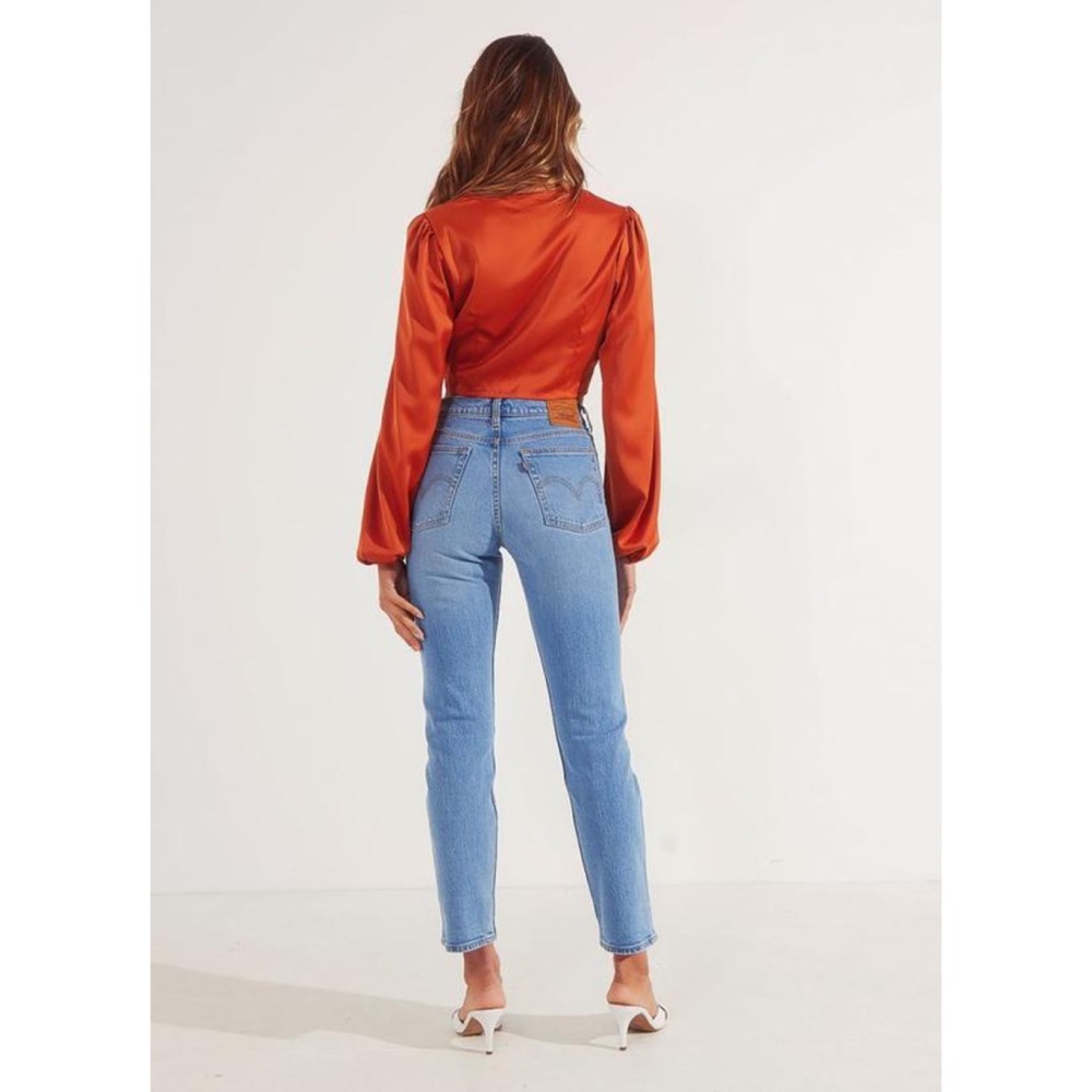 Levi's - Wedgie Fit Straight Jeans - Tango Blue - Picture 15 of 16